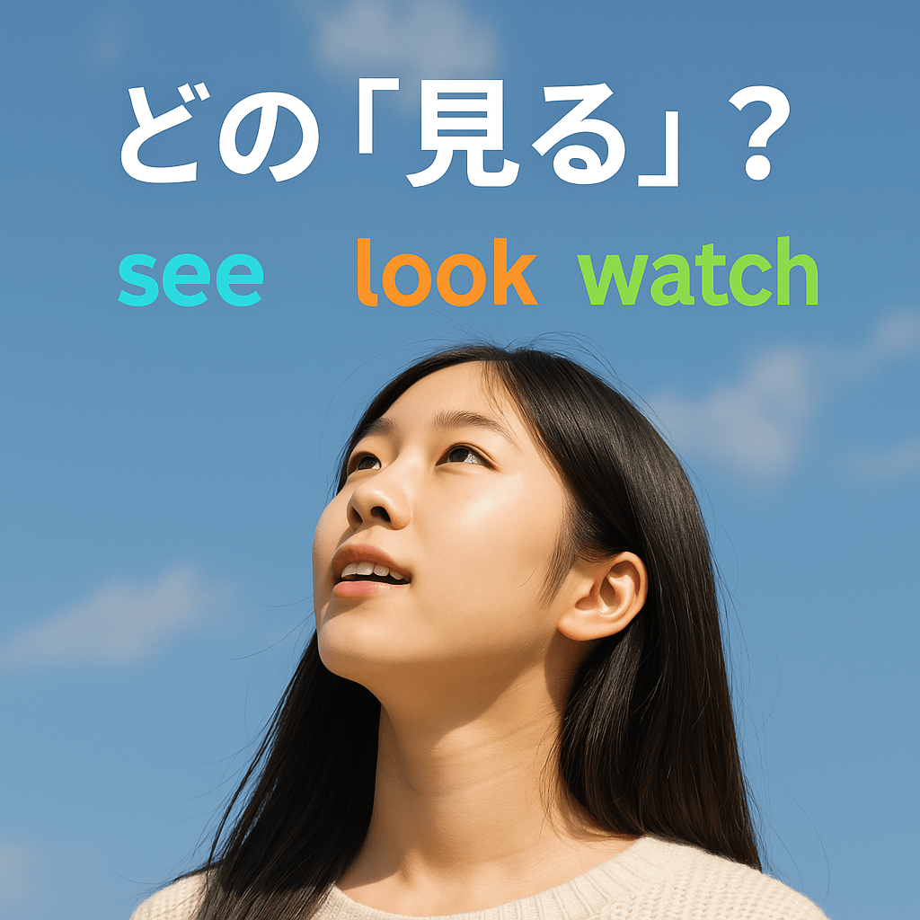 ✨【永久保存版】英語「見る」の完全攻略マニュアル